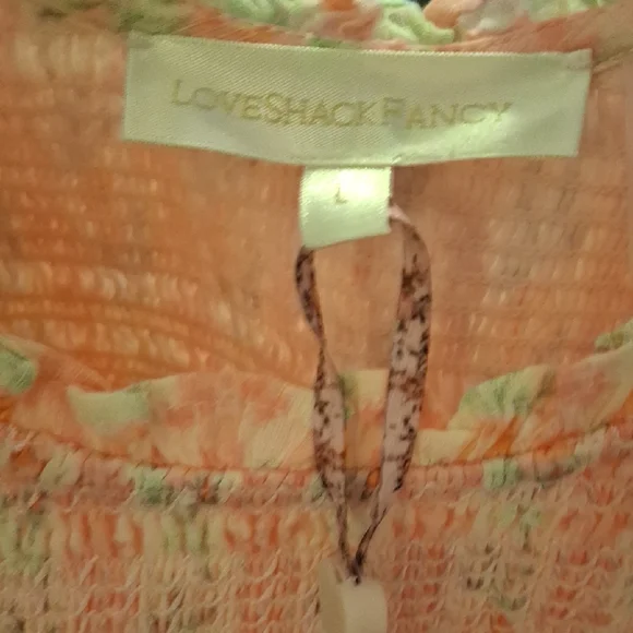 LoveShackFancy Chessie Heirloom  Fragrance Strawberry Macaroon Maxi Dress NWT - Picture 15 of 16